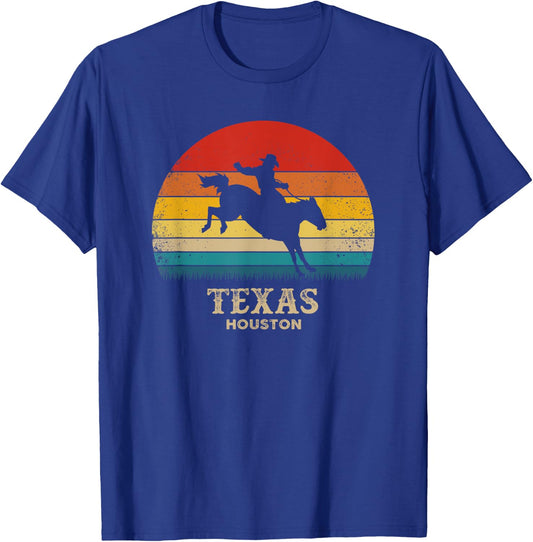 Vintage Texas - Houston Rodeo Souvenir T-Shirt - T-Shirt | Royal