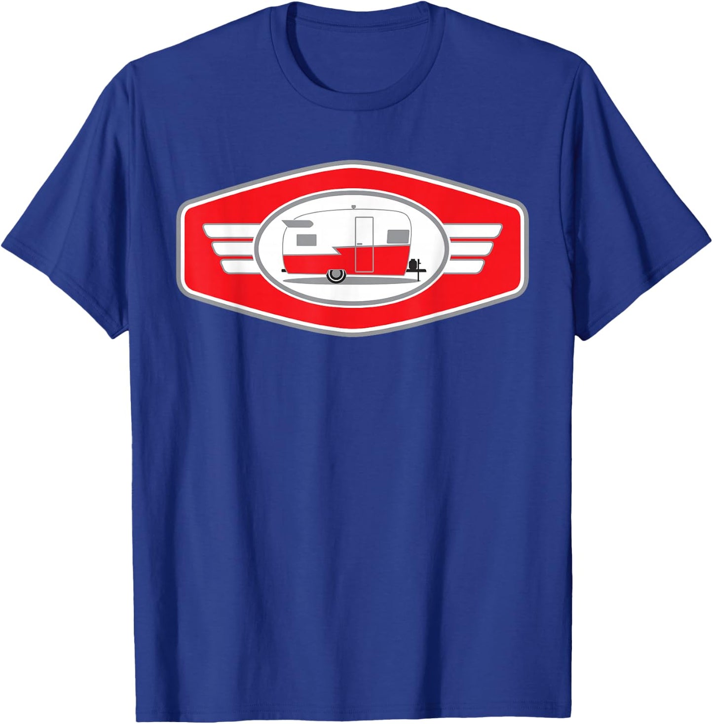 Vintage Shasta Camper Trailer - Red/White T-Shirt - T-Shirt | Royal