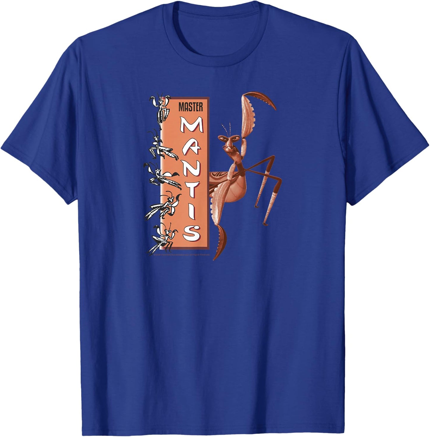 Kung Fu Panda Master Mantis Action Pose Banner T-Shirt - T-Shirt | Royal