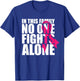 In This Family No One Fights Alone-Breast Cancer Awareness T-Shirt - T-Shirt | Royal