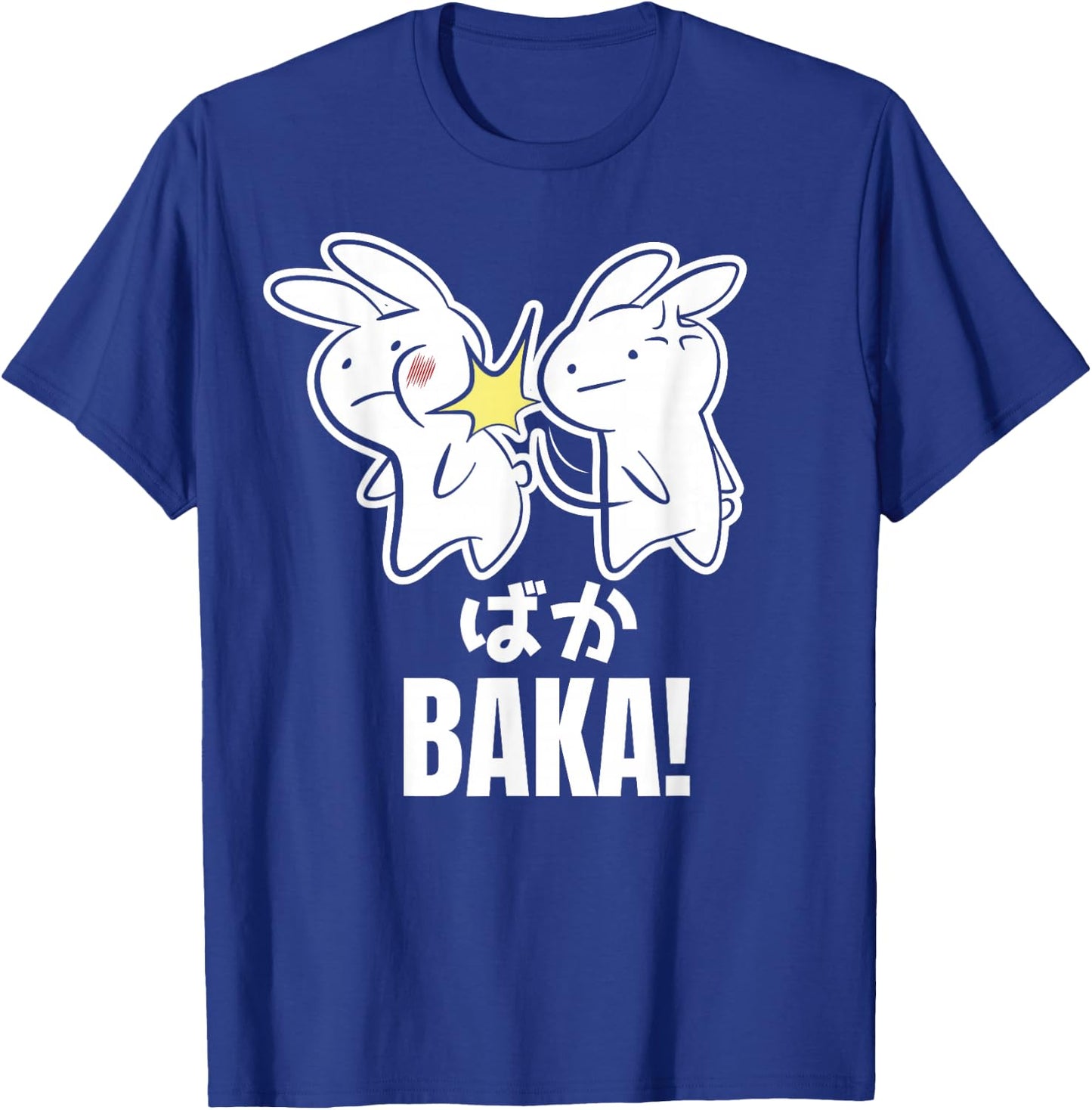 Funny Cute Anime Baka Rabbit Bunny Slap - Baka Japanese T-Shirt - T-Shirt | Royal