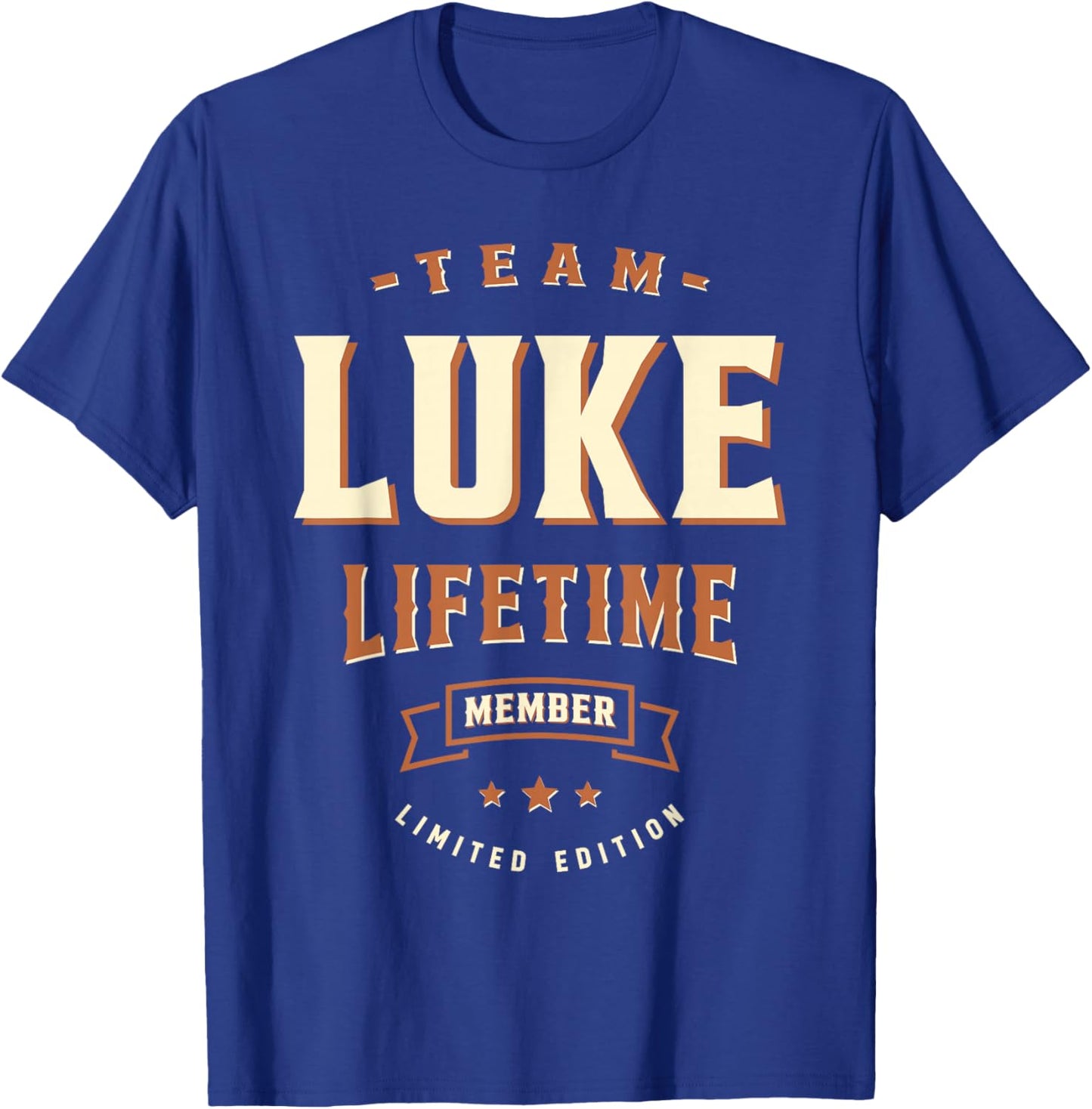Team Luke Lifetime Member Funny Name Luke T-Shirt - T-Shirt | Royal