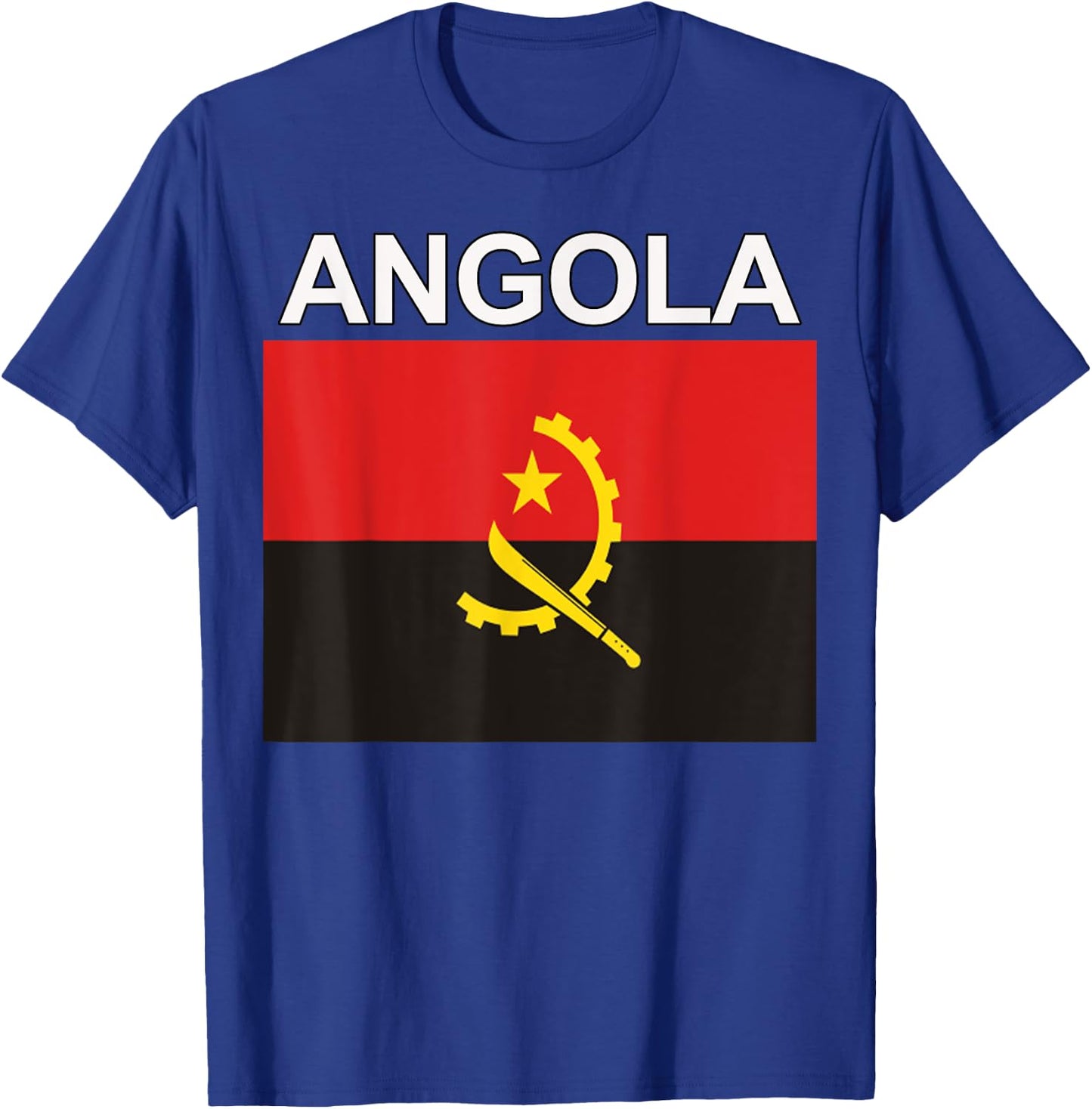 Angola Pride Angolan Flag Heritage T-Shirt - T-Shirt | Royal