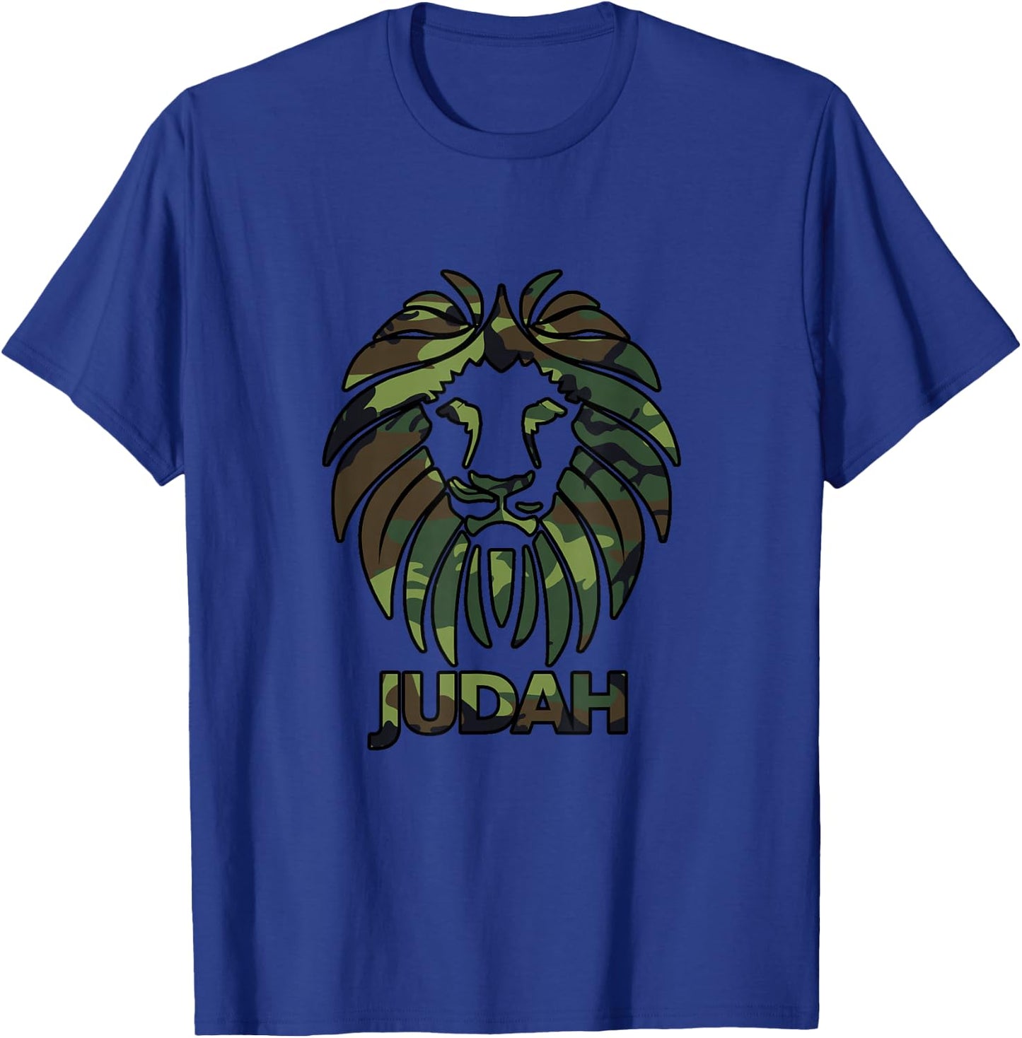 Hebrew Israelite T Shirt CAMO Lion Of Judah Clothing T-Shirt - T-Shirt | Royal