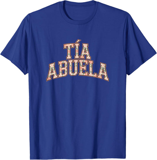 Tía Abuela Retro Florales Mejor Tía del Mundo T-Shirt - T-Shirt | Royal