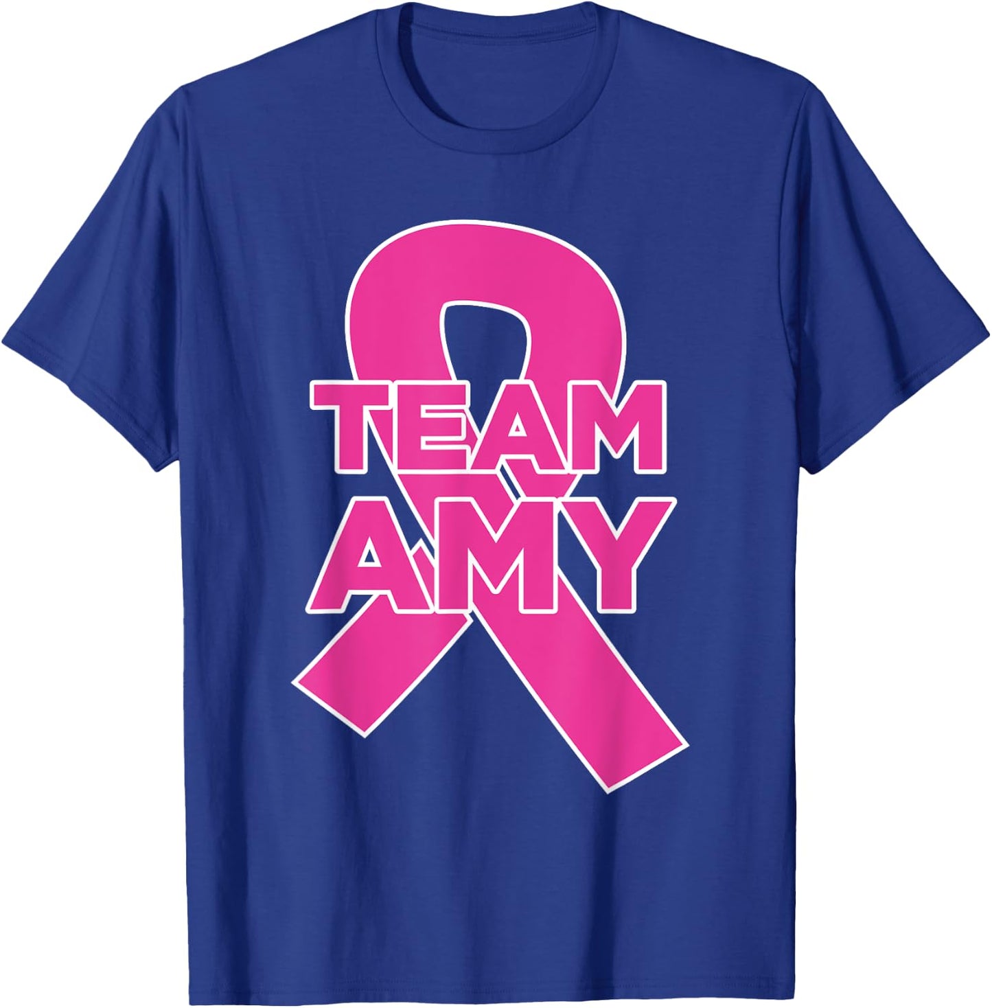 Team Amy - Breast Cancer Awareness T-Shirt - T-Shirt | Royal