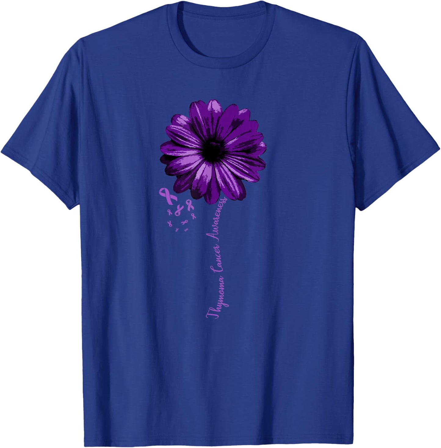 Thymoma Cancer Awareness Warrior Pretty Support Gift T-Shirt - T-Shirt | Royal