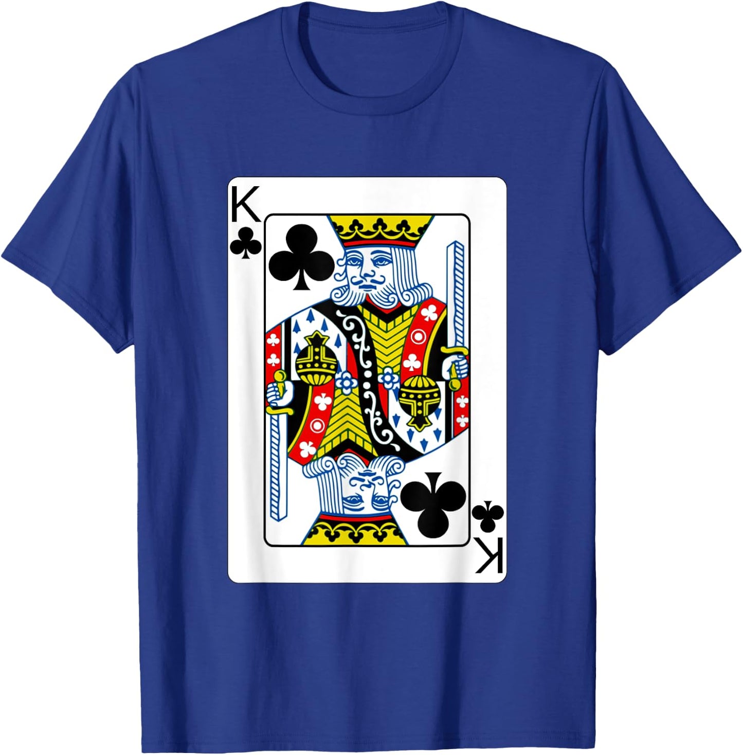 King Of Clubs Playing Card Poker Player Costume T-Shirt - T-Shirt | Royal