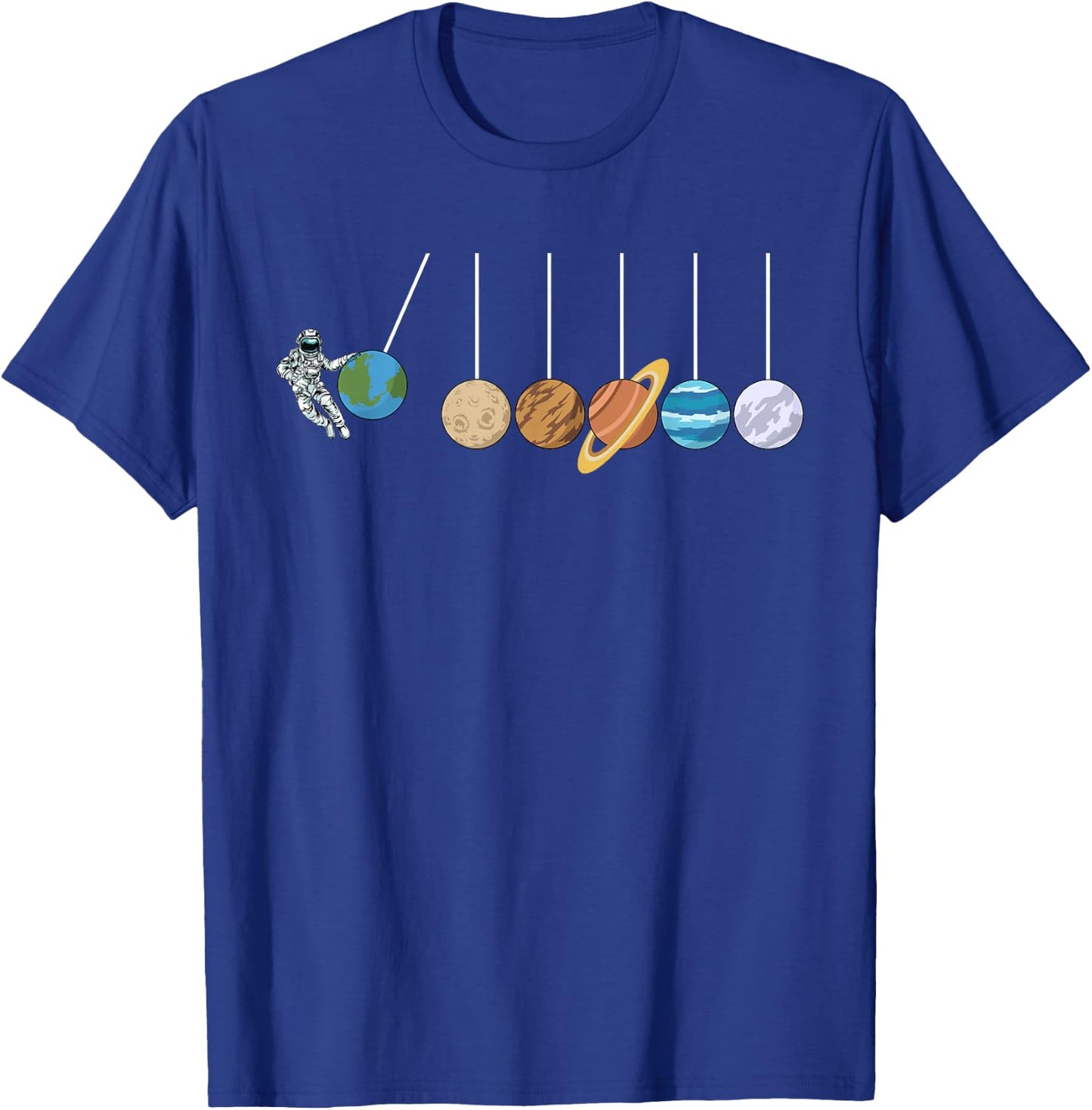 Solar System Cradle Funny Astrophysicist T-Shirt - T-Shirt | Royal