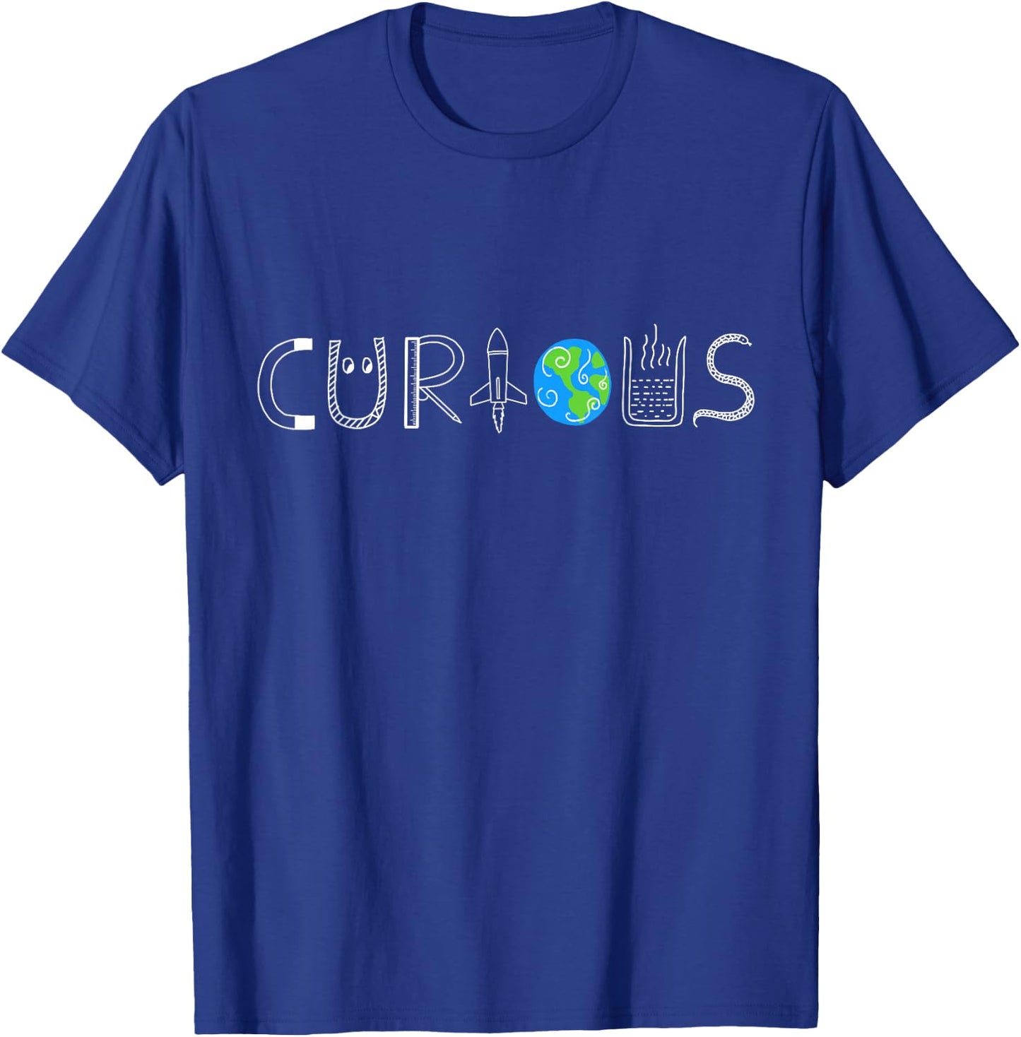 Stay Curious Future Scientists Geeks STEM Students,Teachers T-Shirt - T-Shirt | Royal