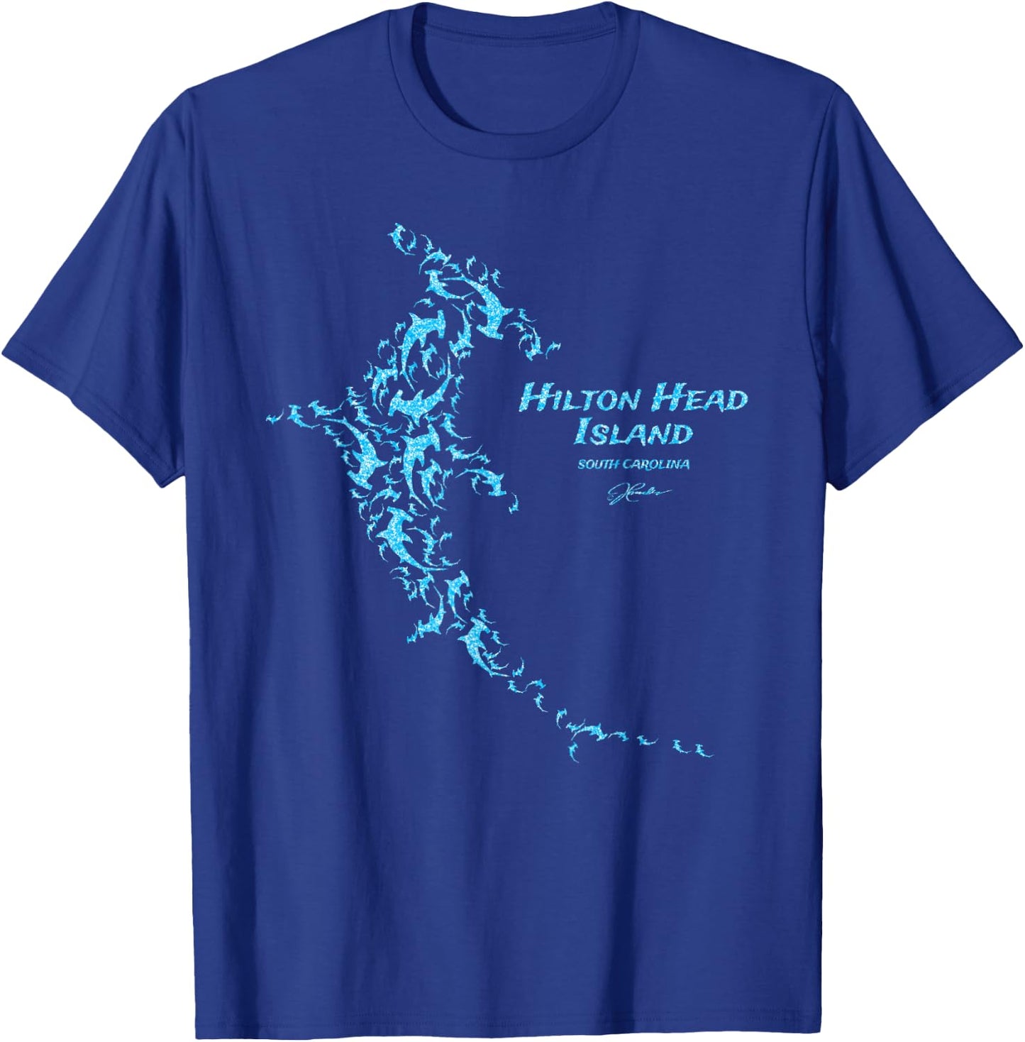 JCombs: Hilton Head Island, SC, Hammerhead School T-Shirt - T-Shirt | Royal