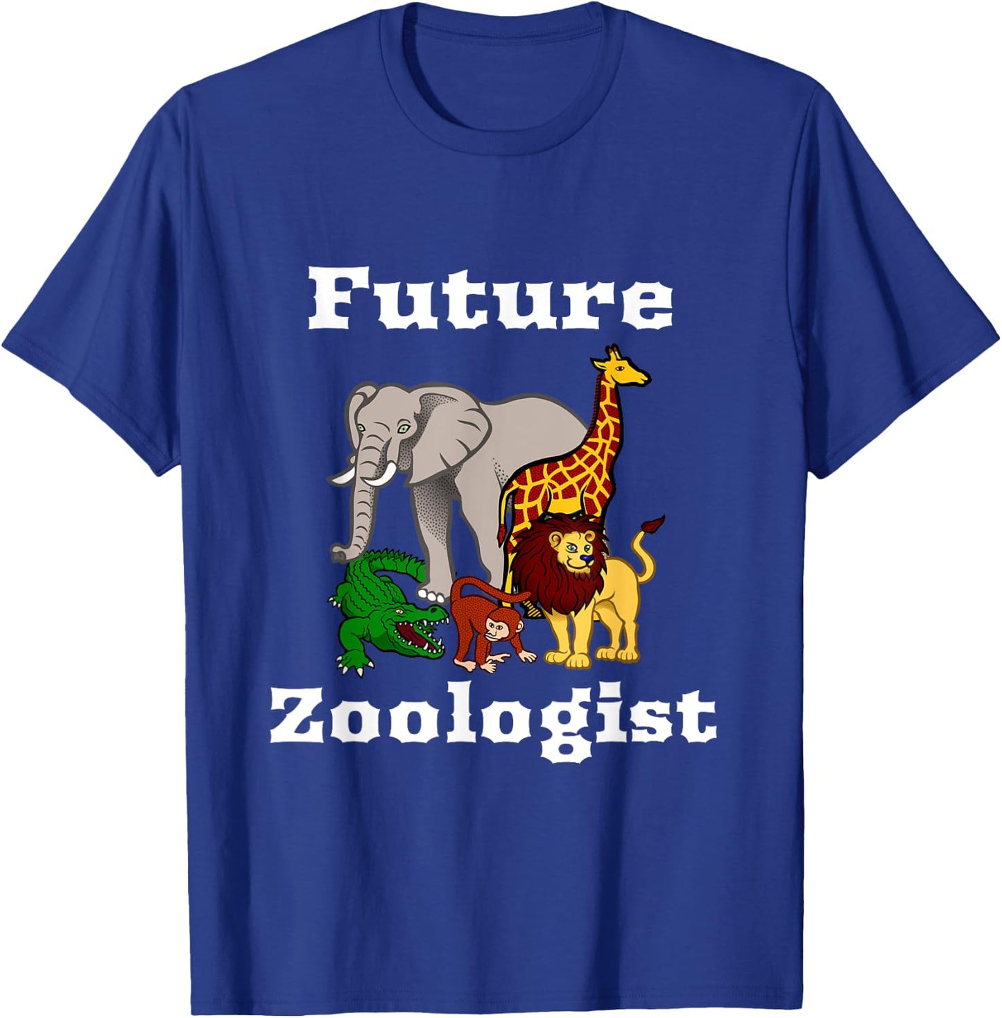 Future Zoologist Animal Life Kids Genius Students T-Shirt - T-Shirt | Royal