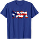 Papi Puerto Rican Flag PR Pride Father Dad Boricua T-Shirt - T-Shirt | Royal