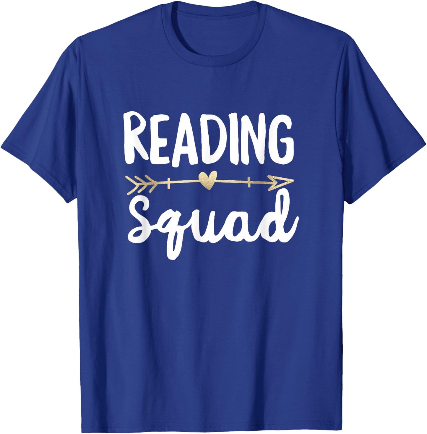Reading Squad Doodle Teacher Gift Arrow Team Reader T-Shirt - T-Shirt | Royal