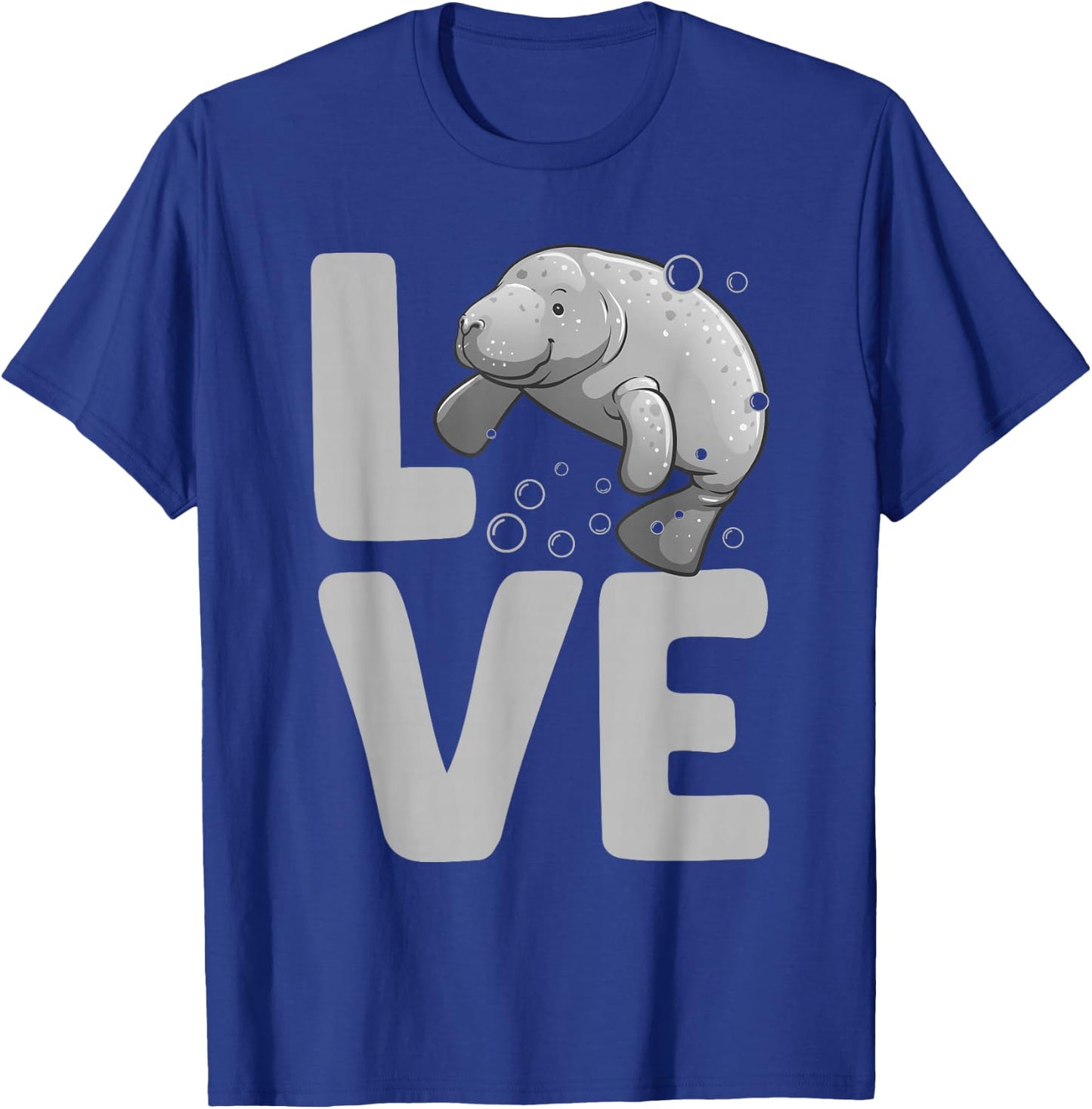 Funny Manatee Design Women Kids Dugong Manatee Lover T-Shirt - T-Shirt | Royal