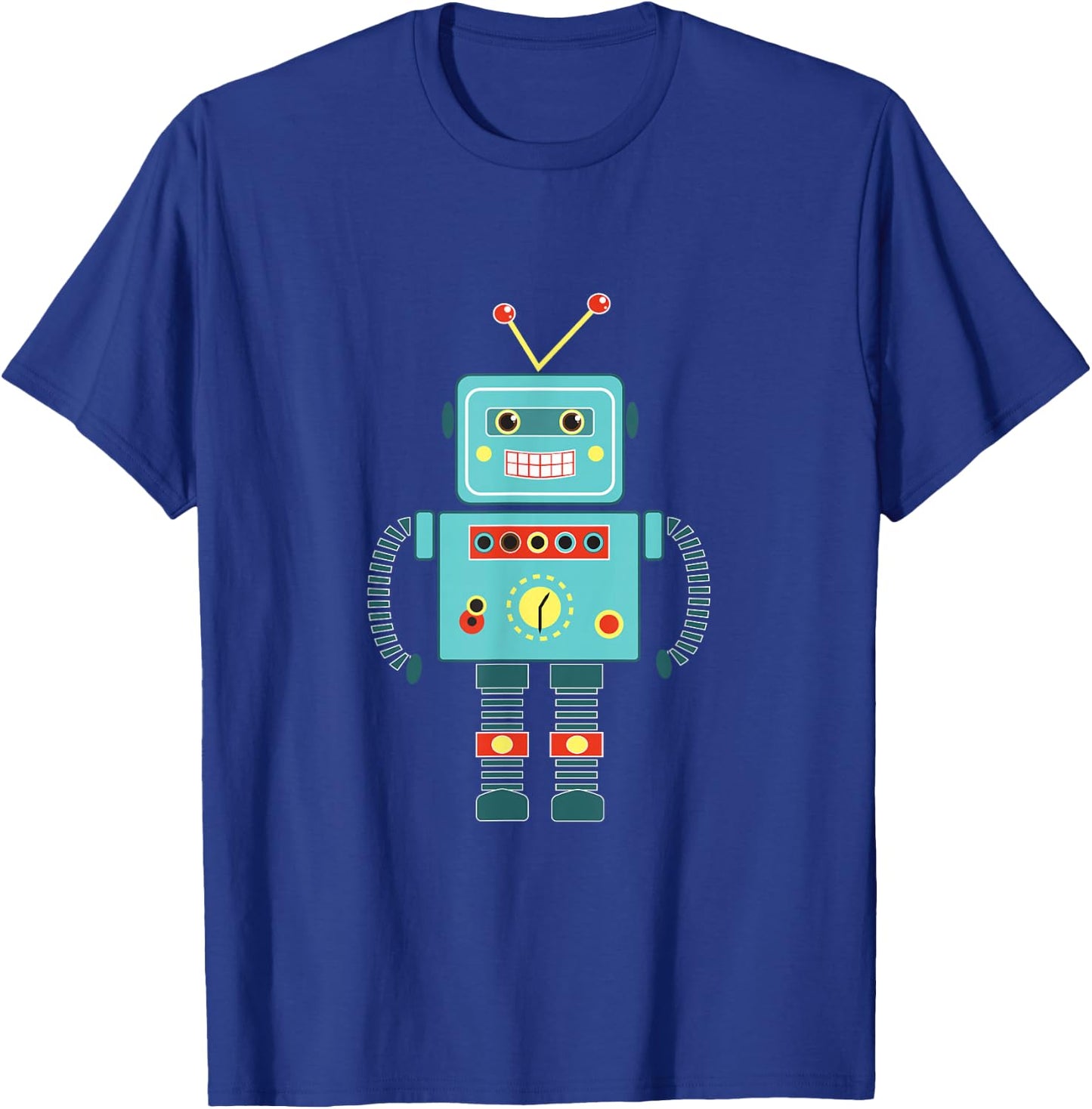 Cute Vintage & Retro Robot Art | Science & Math Gift T-Shirt - T-Shirt | Royal