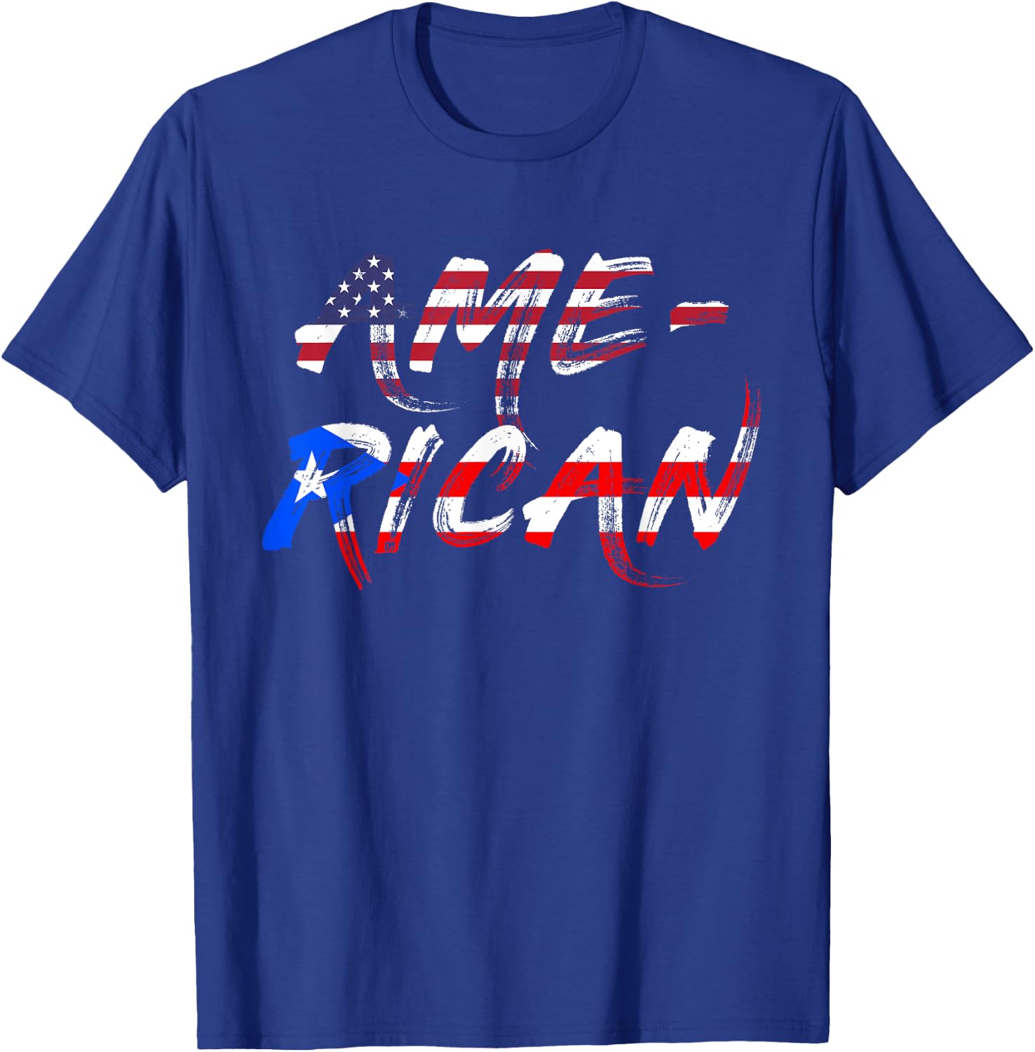 American Puerto Rican USA Puerto Rico Boricua T-Shirt - T-Shirt | Royal
