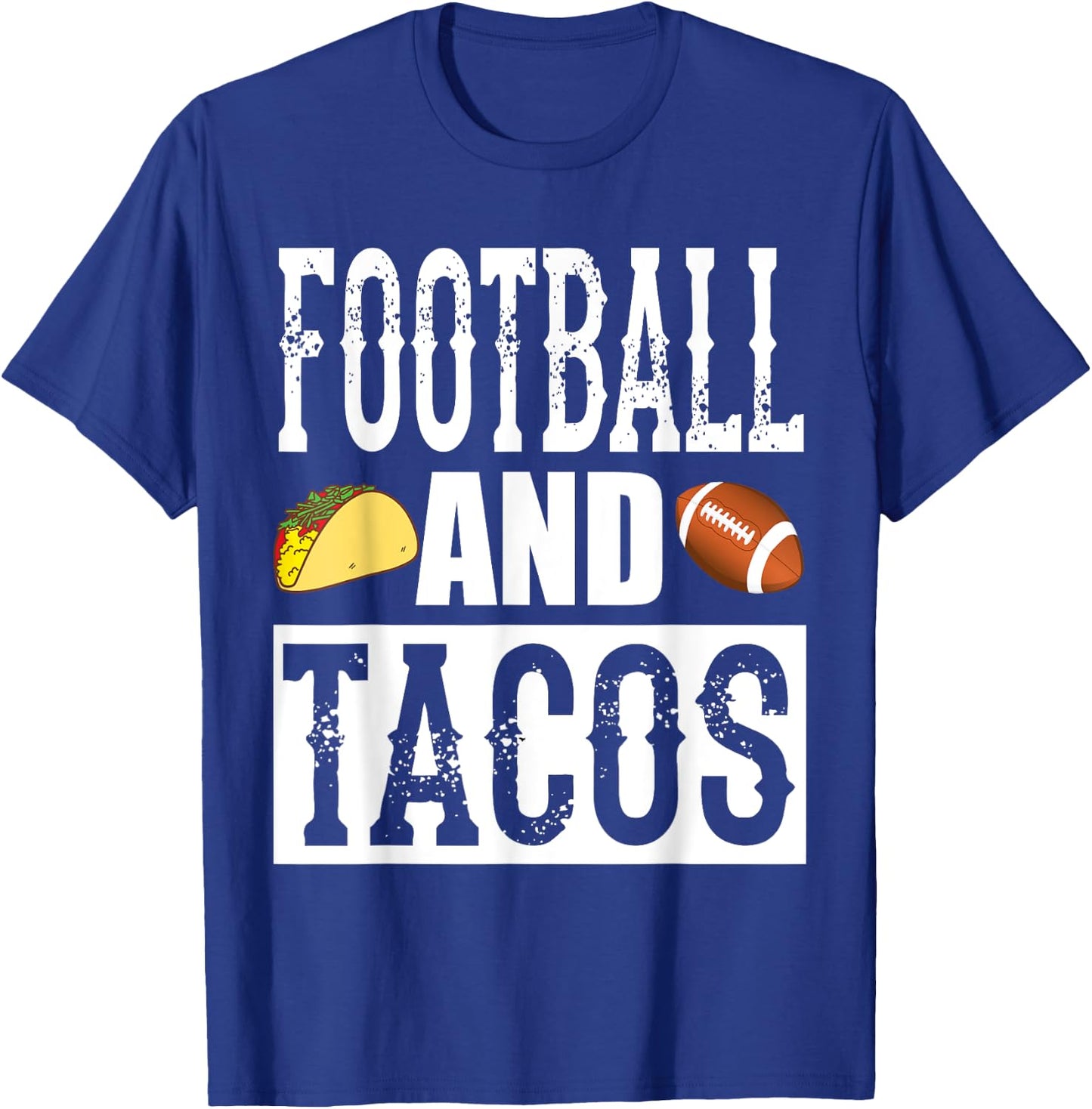 Football and Tacos Funny Taco T-Shirt - T-Shirt | Royal