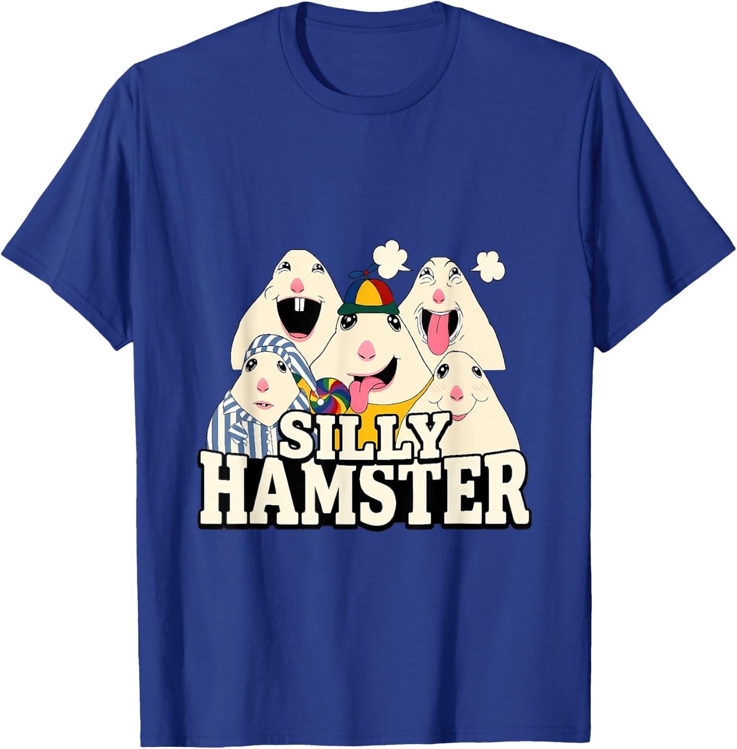 Funny Joke Silly Hamster Brain Rot Meme T-Shirt - T-Shirt | Royal