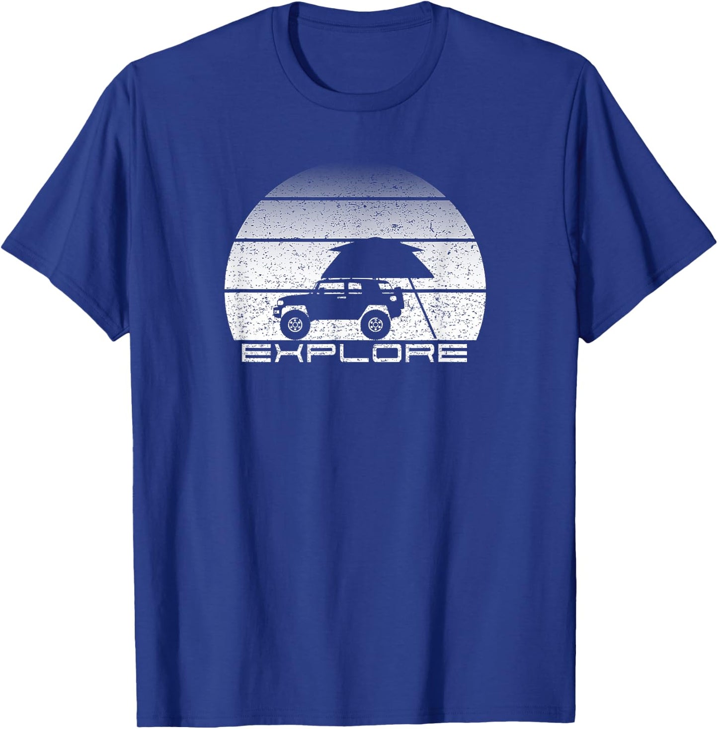 Overland Cruiser Exploration and Adventure on 4x4 Wheels T-Shirt - T-Shirt | Royal