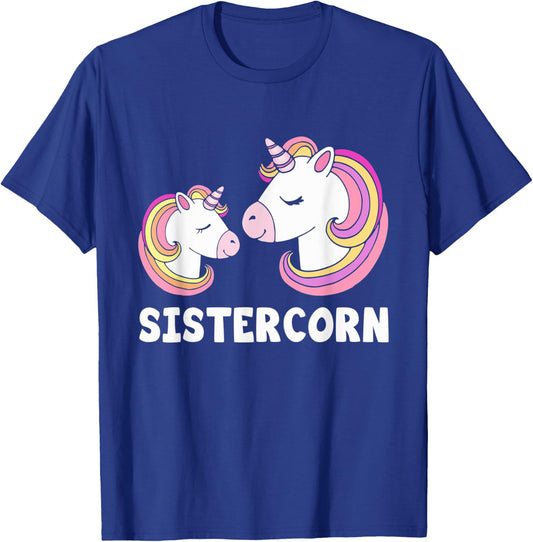 Sistercorn Unicorn Sister And Baby Mothers Day For Girl T-Shirt - T-Shirt | Royal