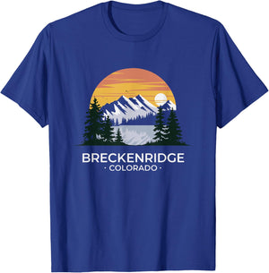 Breckenridge Colorado Scenic Mountain Lake Gift T-Shirt - T-Shirt | Royal