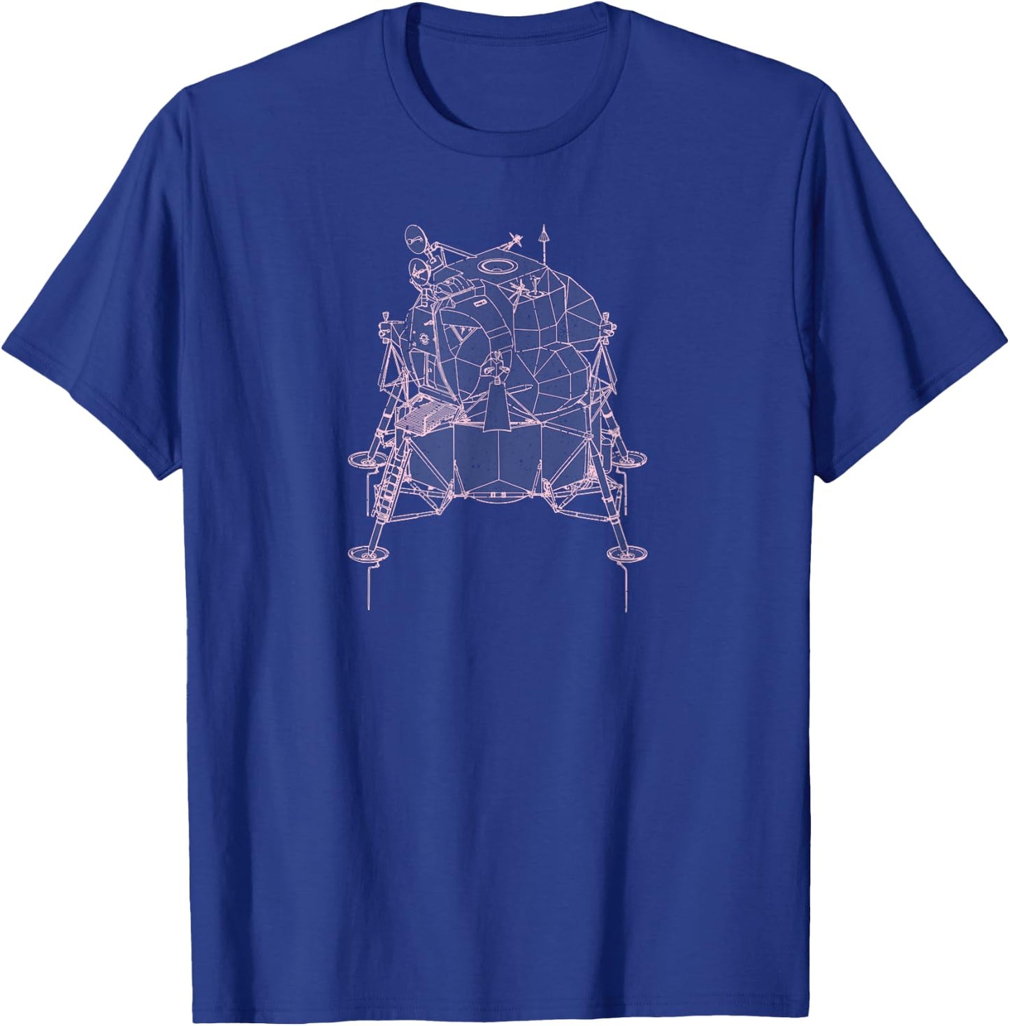 Apollo 11 50th Anniversary Lunar Module LEM Eagle T-Shirt - T-Shirt | Royal