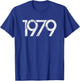 Retro Vintage 1979 Birthday T-Shirt - T-Shirt | Royal