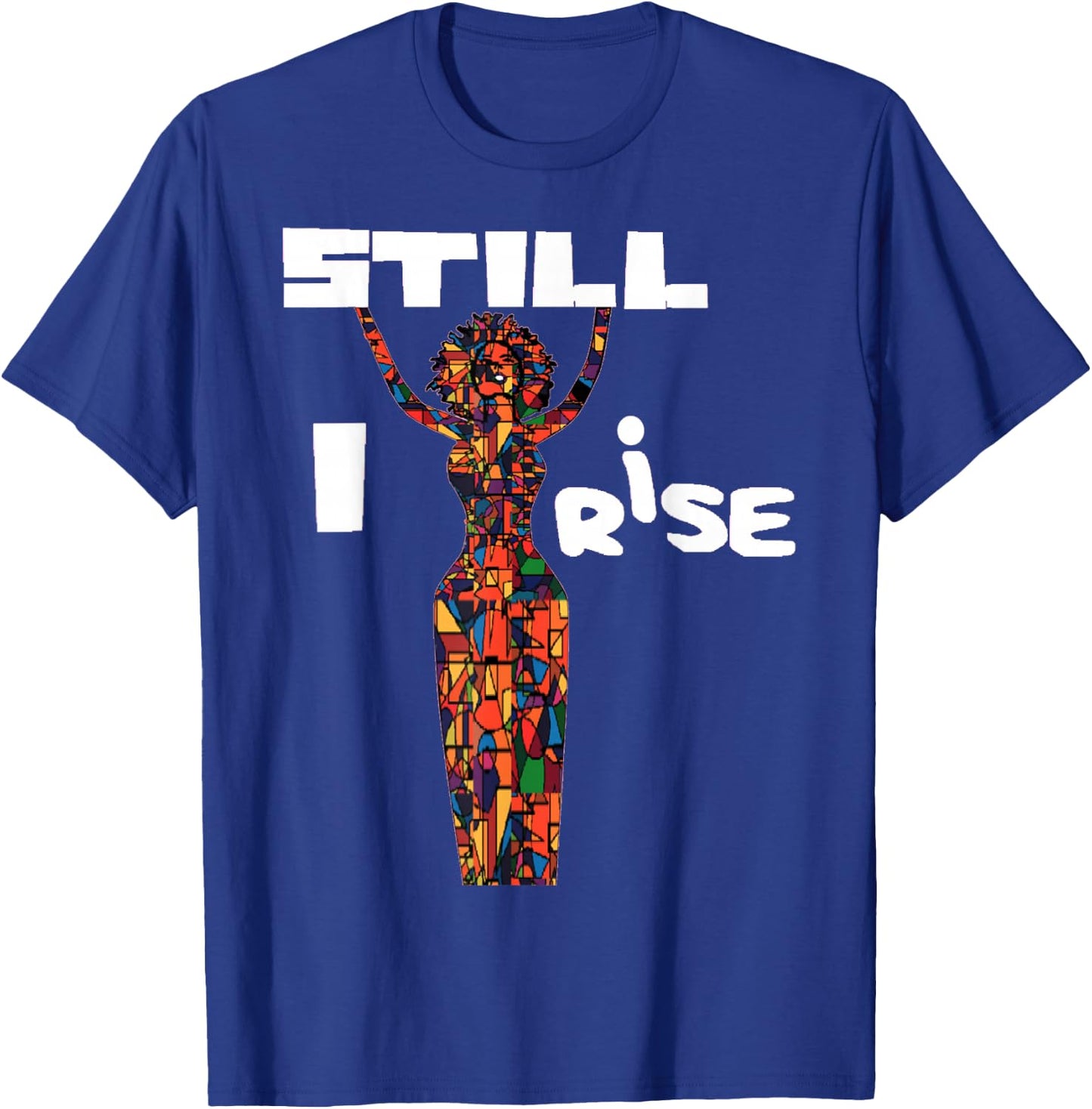Abstract Natural Hair Black Women Still I Rise 2 T-Shirt - T-Shirt | Royal