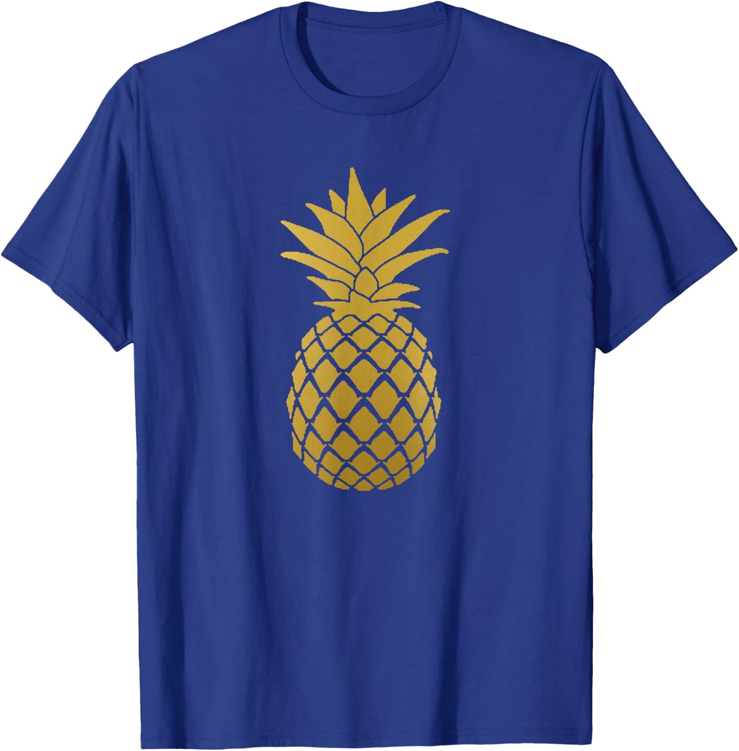 Pineapple Gold Cute Beach Women T-Shirt - T-Shirt | Royal