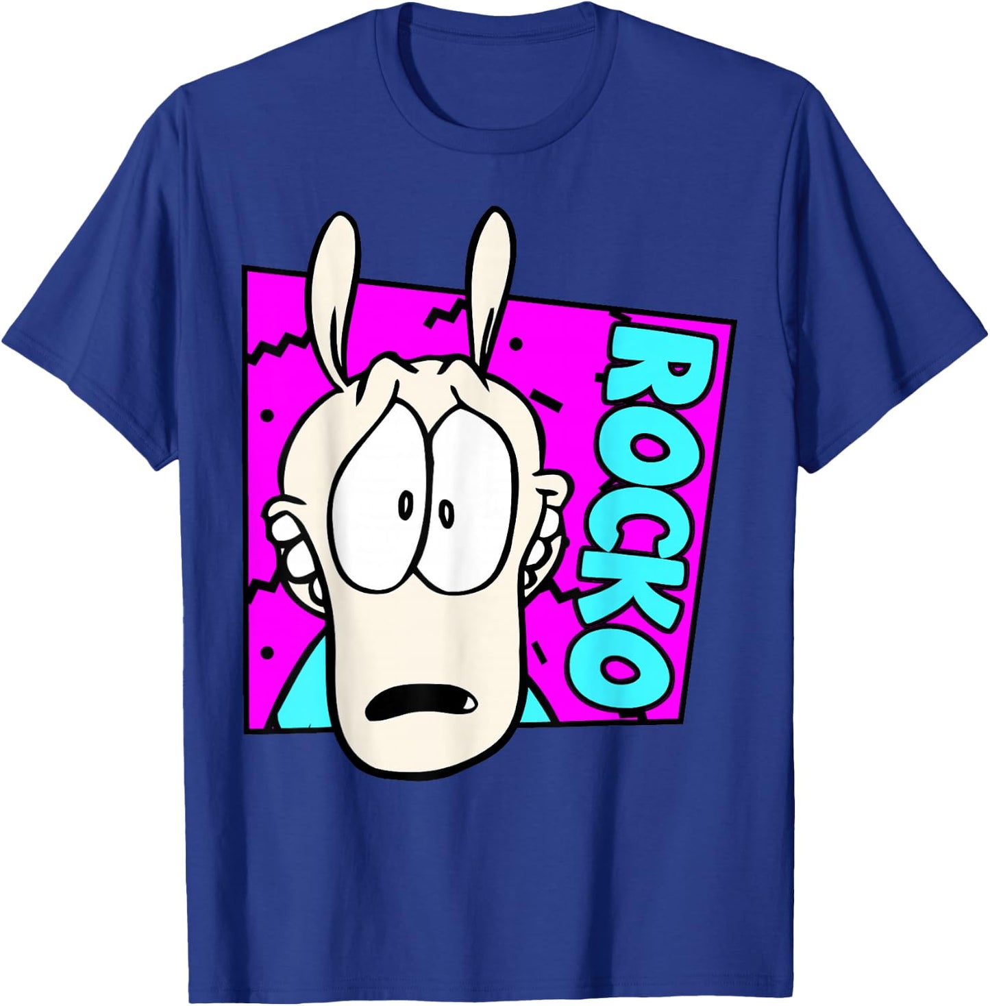 Nickelodeon Rocko's Modern Life Large Character T-Shirt - T-Shirt | Royal