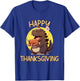 Happy Thanksgiving Kaiju Monster: Turkey Feast Style T-Shirt - T-Shirt | Royal
