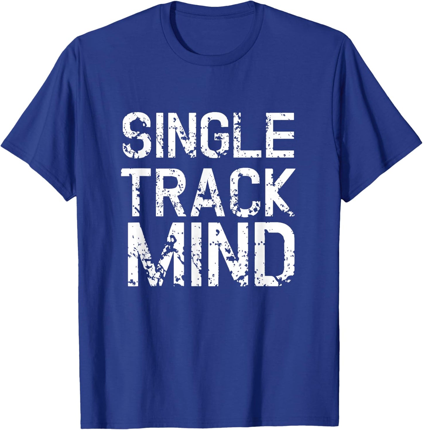 Single Track Mountain Bike Biking Biker Cycling T-Shirt - T-Shirt | Royal