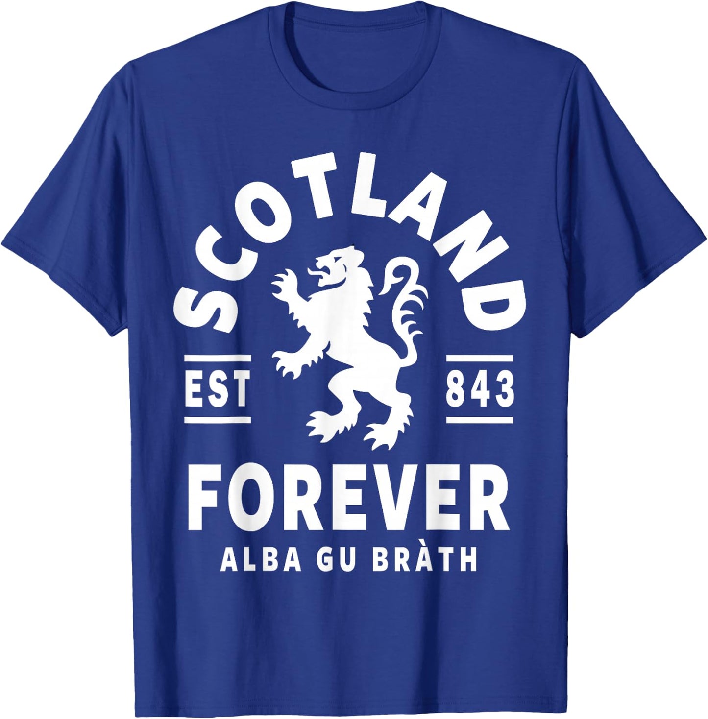 Scotland Forever Scottish Shirt Rampant Lion T-Shirt - T-Shirt | Royal