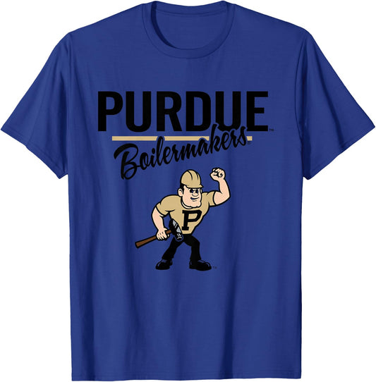 Kids Purdue Boilermakers Kid's Mascot White Officially Licensed T-Shirt - T-Shirt | Royal
