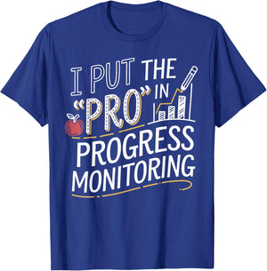 Intervention Teacher Progress Monitoring Intervention T-Shirt - T-Shirt | Royal