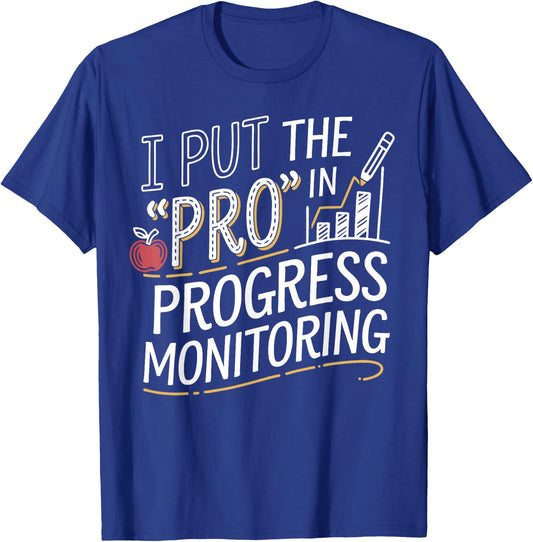 Intervention Teacher Progress Monitoring Intervention T-Shirt - T-Shirt | Royal