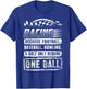 Car Racing Shirt Funny Racing One Ball Race Drag Stock T-Shirt - T-Shirt | Royal
