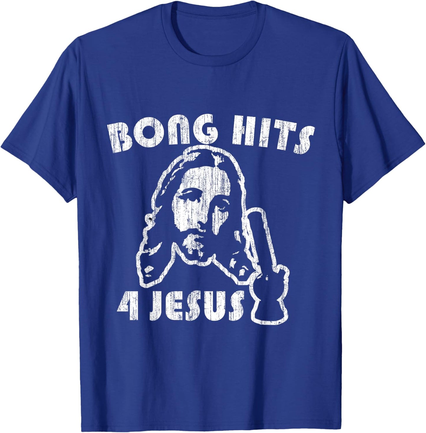 Flippin Sweet Gear Bong Hits 4 Jesus Adult Black Small T-Shirt - T-Shirt | Royal