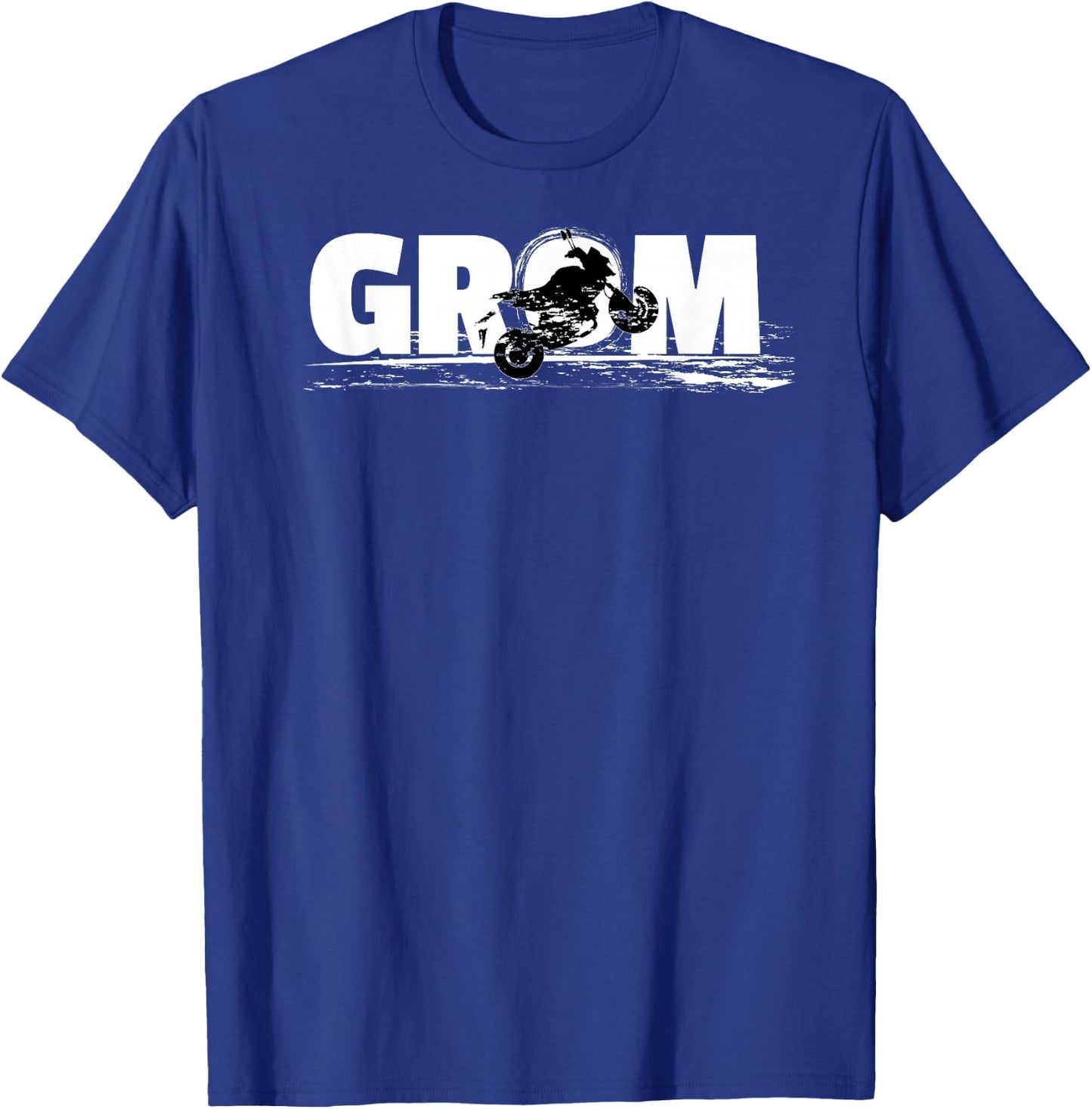 GROM popping a wheelie T-Shirt - T-Shirt | Royal