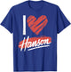 I Love HANSON County I Heart HANSON T-Shirt - T-Shirt | Royal