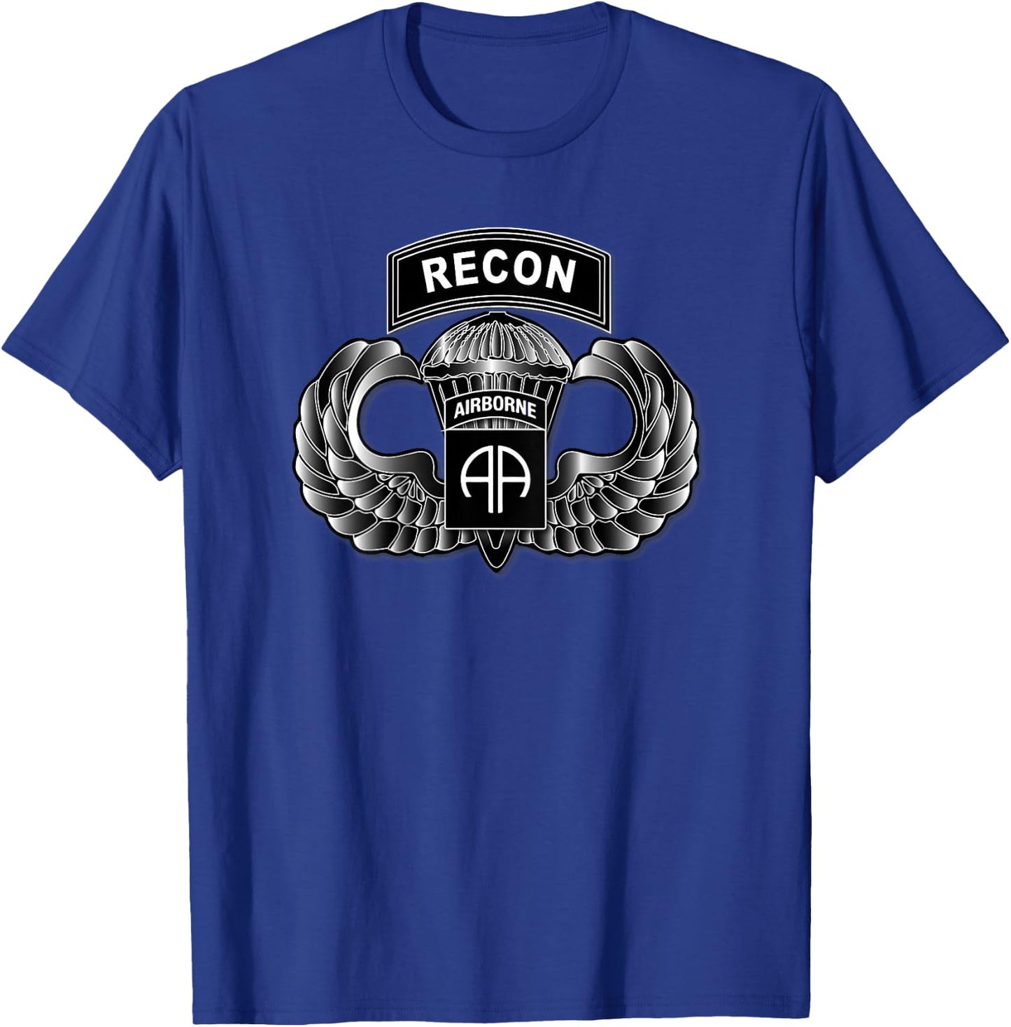 Relaxed Lifestyle Products 82nd Airborne Recon (Back) T-Shirt - T-Shirt | Royal
