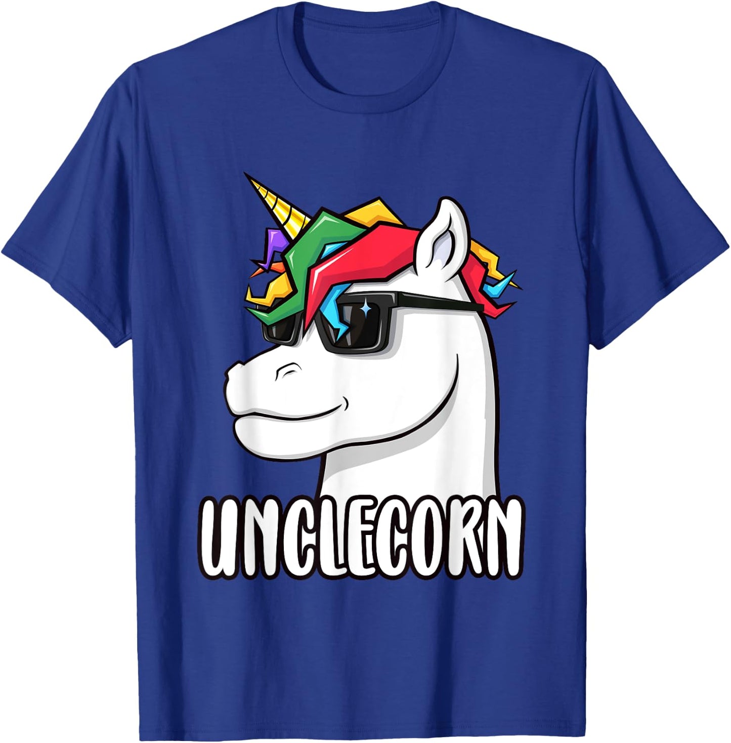Unclecorn - Unicorn Uncle - Funny Birthday Gift T-Shirt - T-Shirt | Royal