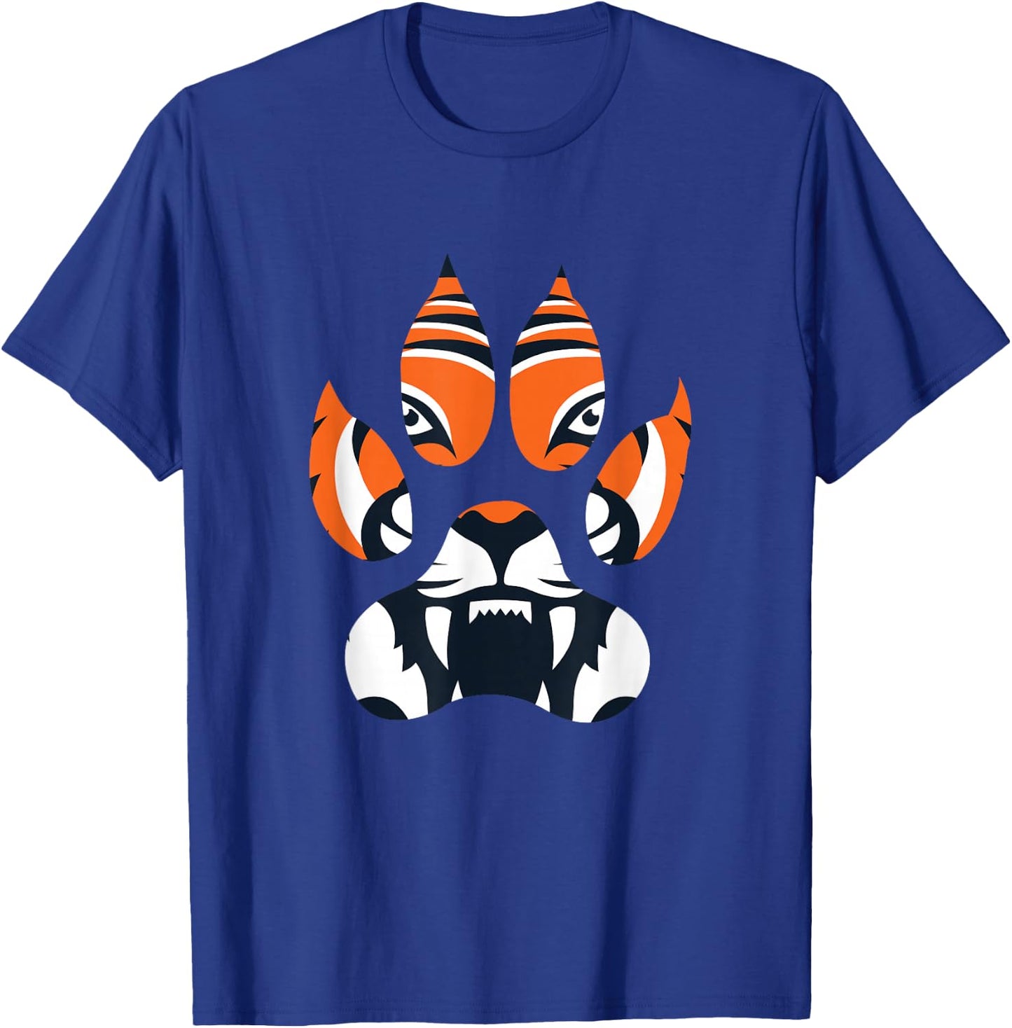 UAB KIDKIS -Adults Tiger Paw Animal Lover Wildlife Funny Gift T-Shirt - T-Shirt | Royal
