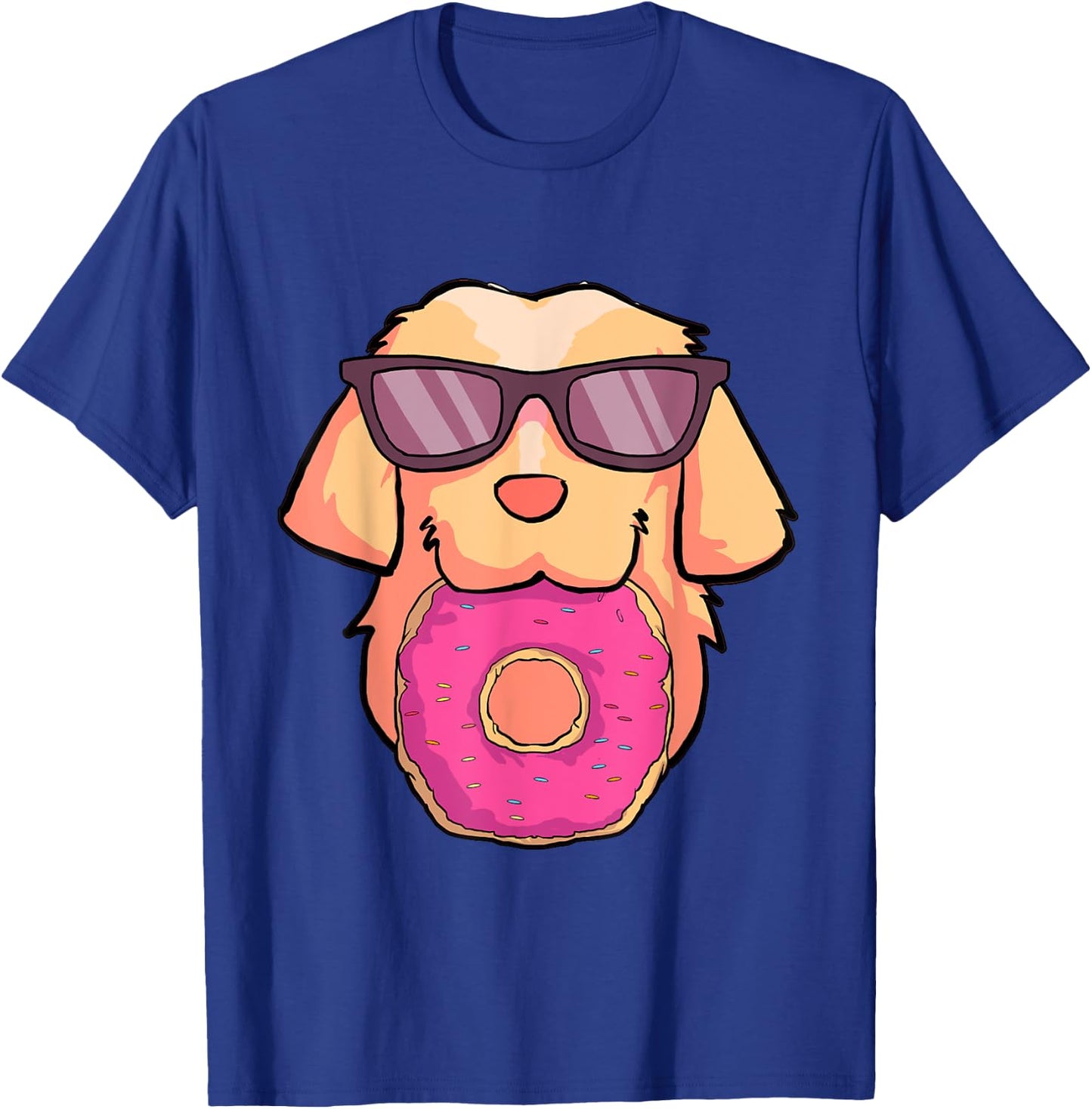 Golden Retriever Dog Donuts Party Gifts Shirt Women Girls T-Shirt - T-Shirt | Royal