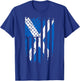 Scottish American Scotland & America Flag T-Shirt - T-Shirt | Royal