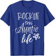 Rockin This Life Cute Auntie graphic Gift from Niece Nephew T-Shirt - T-Shirt | Royal