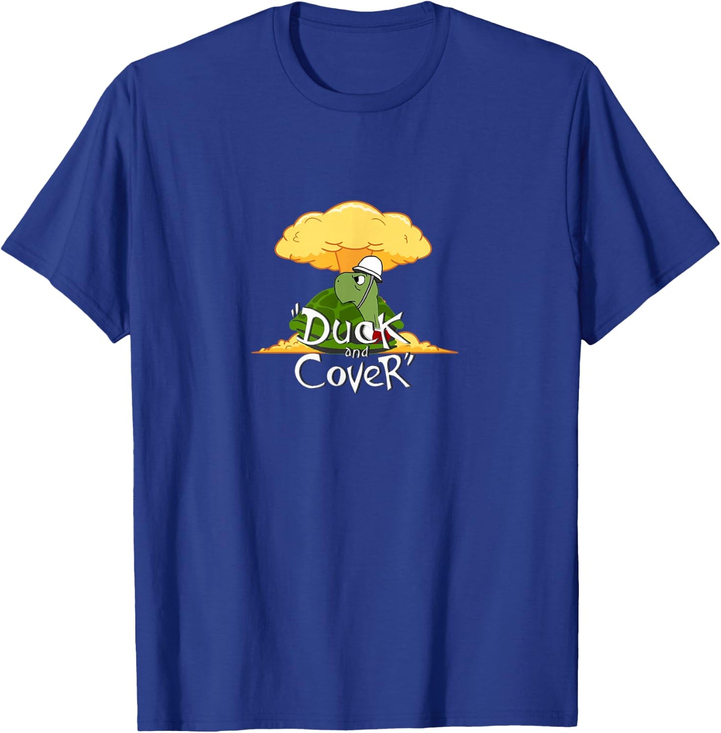 Bert the Turtle Duck and Cover T-Shirt - T-Shirt | Royal