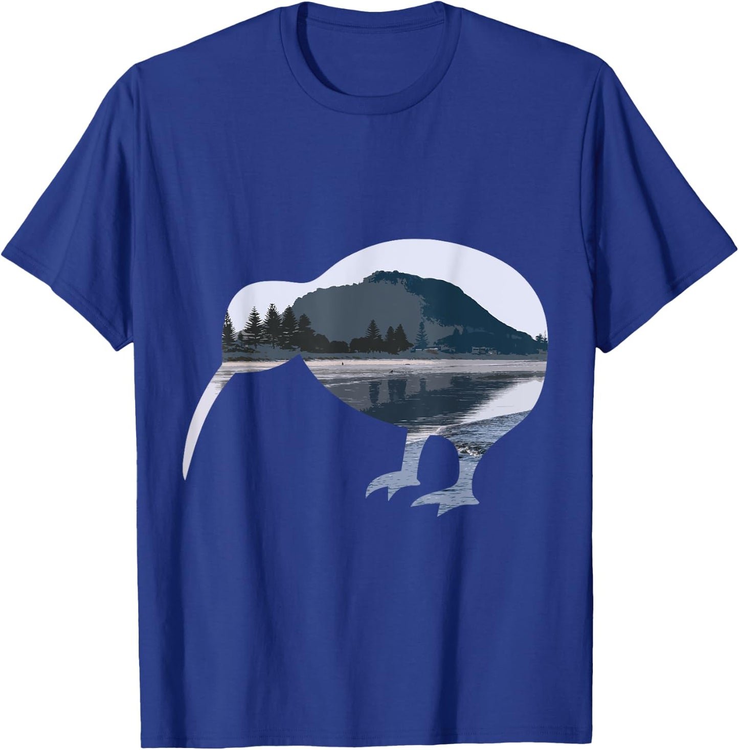 Mount Maunganui Tauranga Kiwi Bird T-Shirt - T-Shirt | Royal