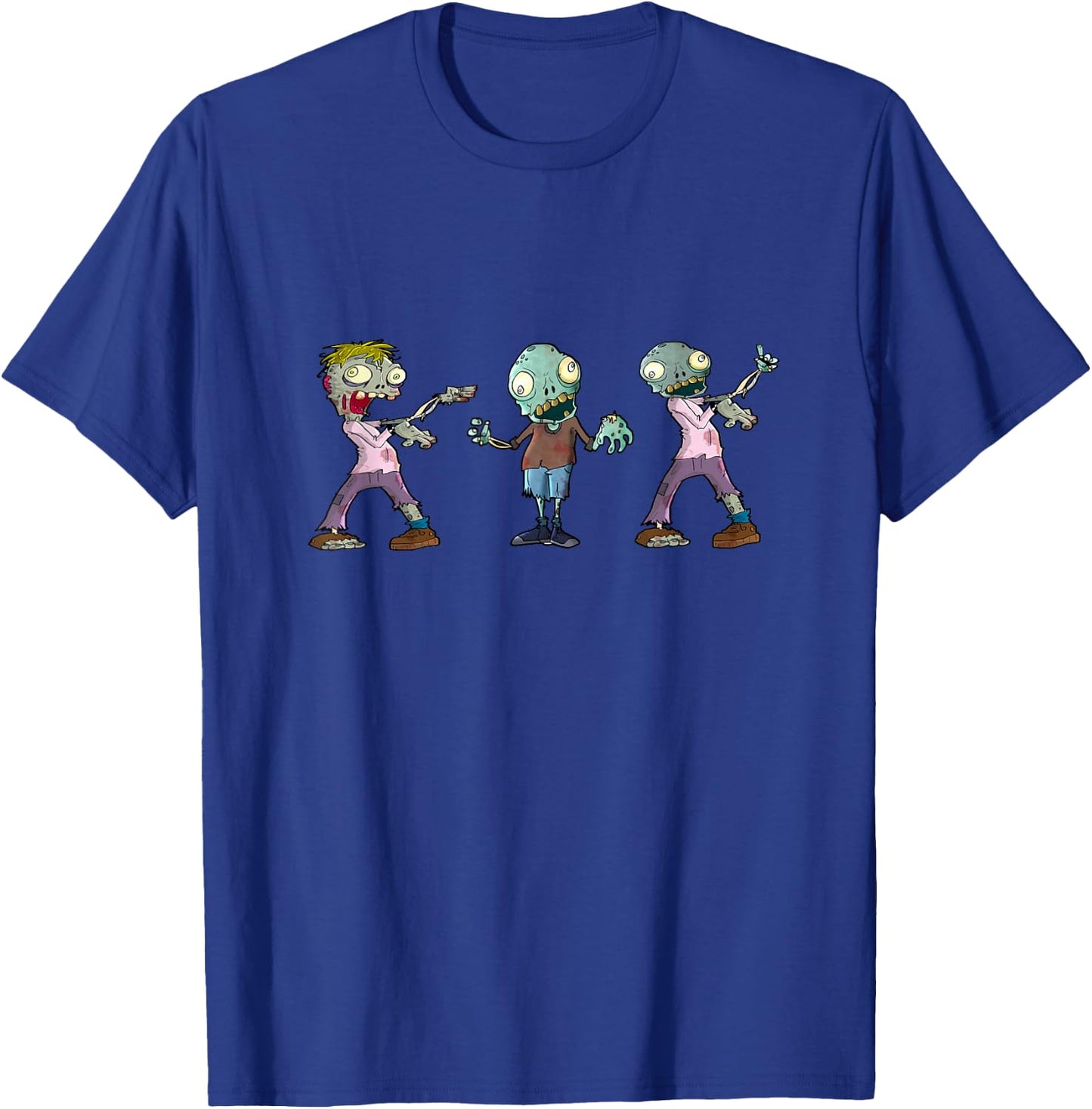 Zombie Creepy Scary for Kids Clothes Graphic Image Design T-Shirt - T-Shirt | Royal